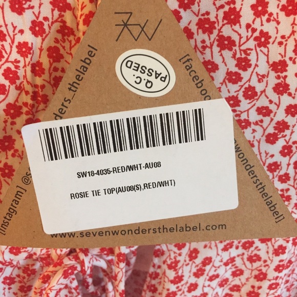 7W Seven Wonders | Rosie Tie-front Top - Picture 7 of 8